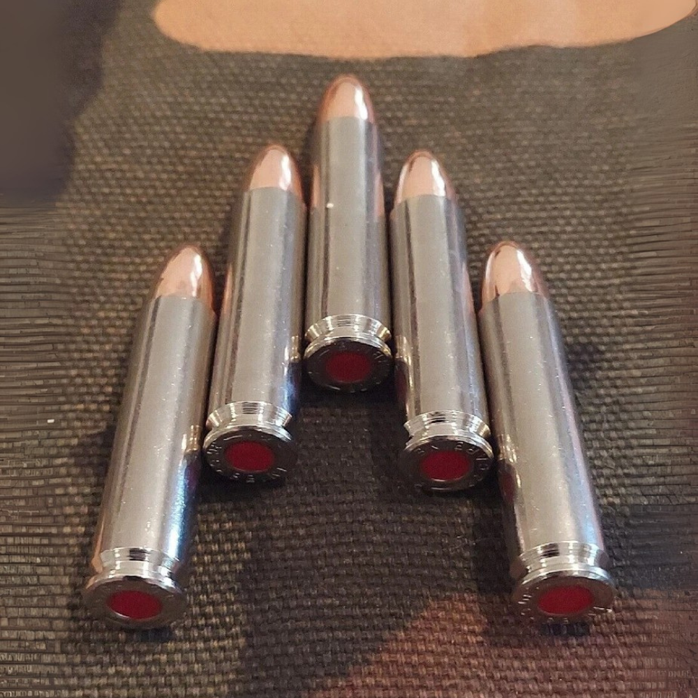 30 Carbine Snap Caps Set of 5 (Nickel+Red)