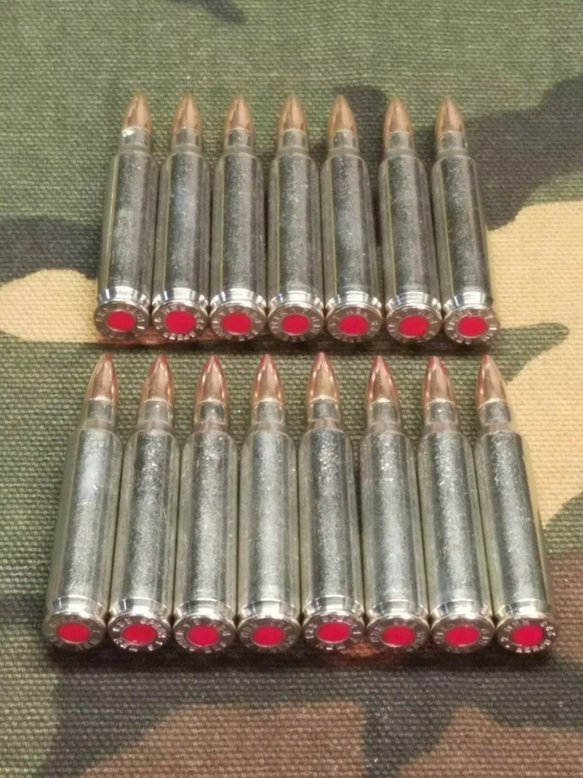 223/5.56 Snap Caps Set of 15 (Nickel+Red)