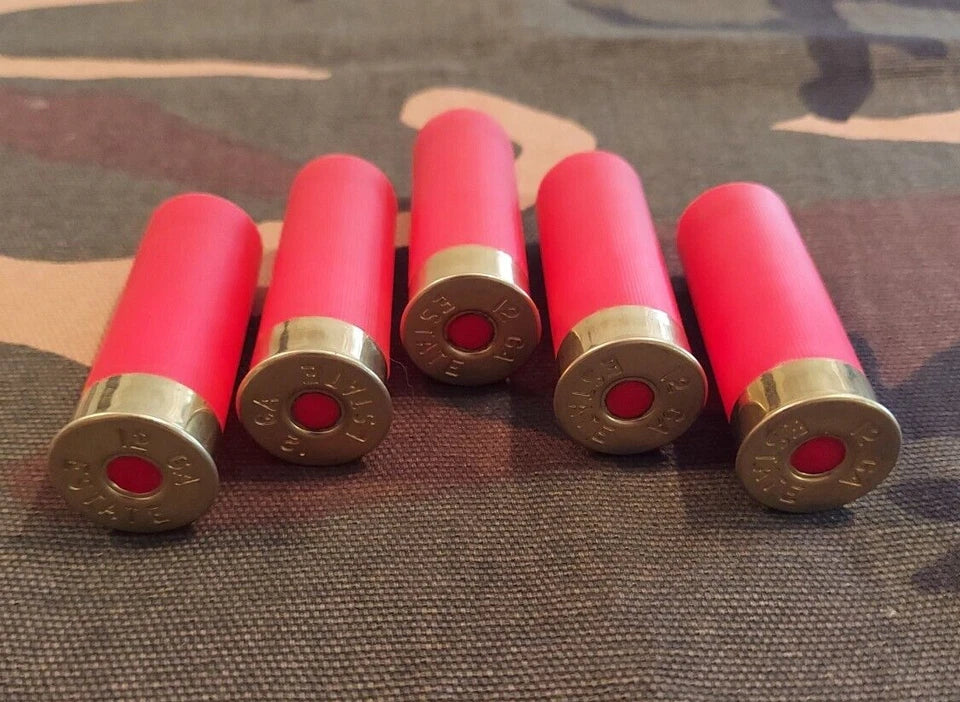 12 Gauge 2 3/4" 1oz. Snap Caps Dummy Training Rounds Set of 5 (Safety Red)