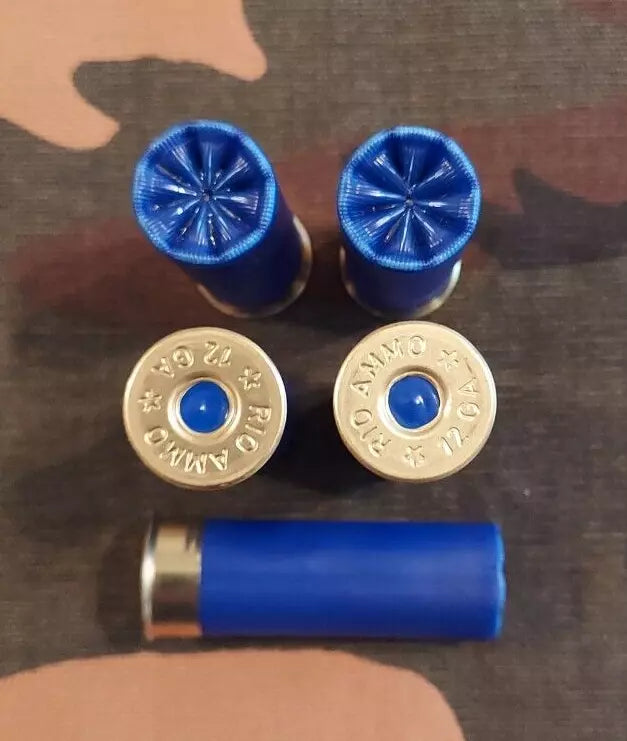 12 Gauge 2 3/4" 1oz. Snap Caps Dummy Training Rounds Set of 5 (Blue)
