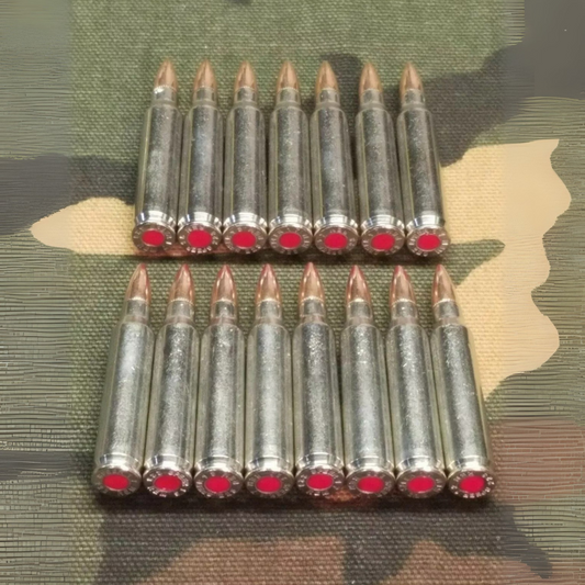 223/5.56 Snap Caps Set of 15 (Nickel+Red)