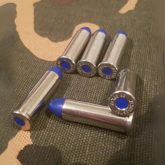 38 Special Snap Caps Set of 6 (Blue+Nickel) Real 125GR Weight!!!