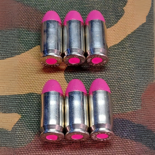 45 ACP Snap Caps Set of 6 (Pink+Nickel) Real 230GR Weight!!!