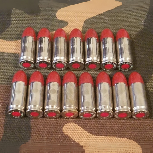 9mm Luger Snap Caps Set of 15 (Red+Nickel)