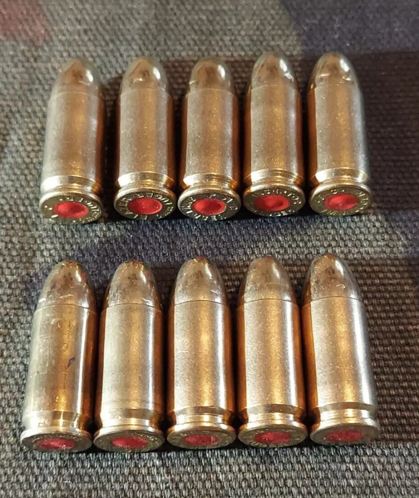 9mm Luger Snap Caps Set of 10 (Brass+Brass)