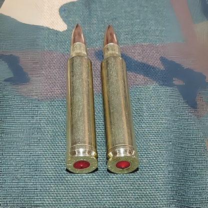 338 WIN MAG, Snap Caps Set of 2 (Brass+FMJ) Real Weight!!!