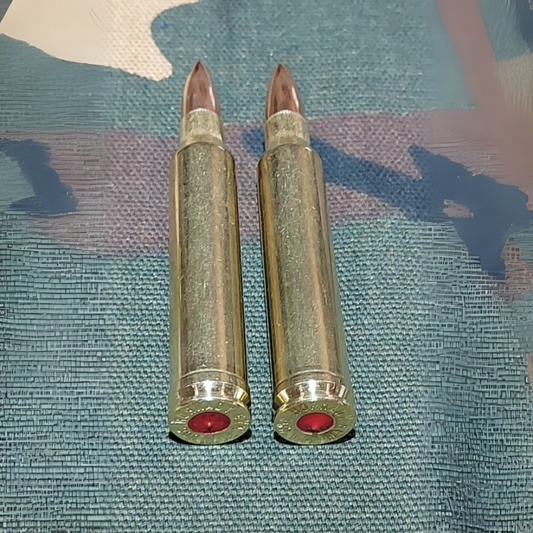 338 WIN MAG, Snap Caps Set of 2 (Brass+FMJ) Real Weight!!!