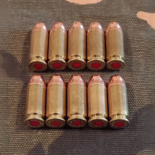 40 S&W Snap Caps Set of 10 (Brass+FMJ) Real 200GR Weight!!!