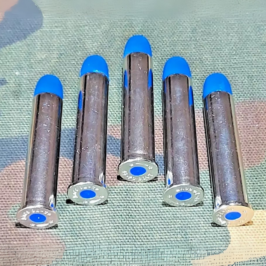 45-70 Government Snap Caps Set of 5 (Nickel+Blue) Real 350GR Weight!!!