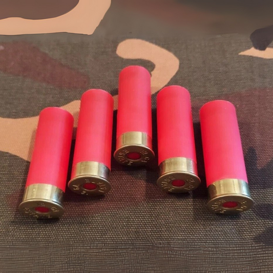 12 Gauge 2 3/4" 1oz. Snap Caps Dummy Training Rounds Set of 5 (Safety Red)