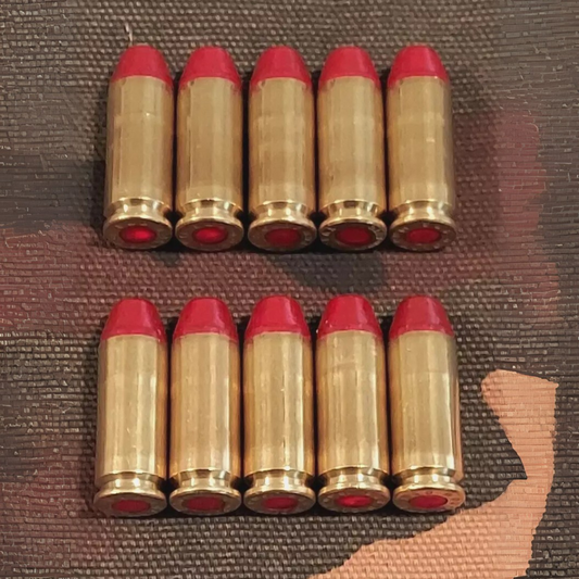 10mm Snap Caps Set of 10 (Brass+Red) Real 200GR Weight!!!