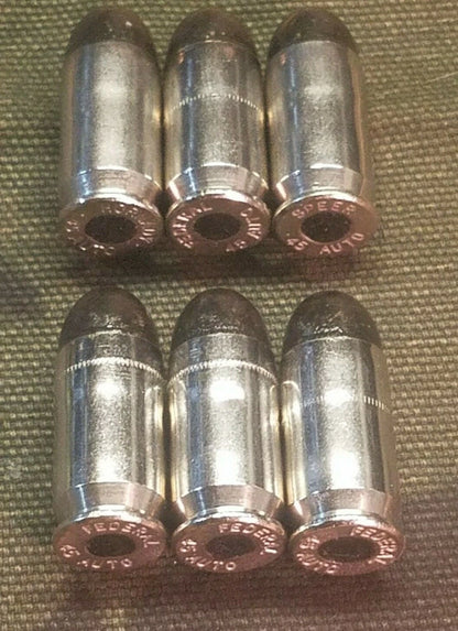 45 ACP Snap Caps Set of 6 (Black+Nickel) Real 230GR Weight!!!