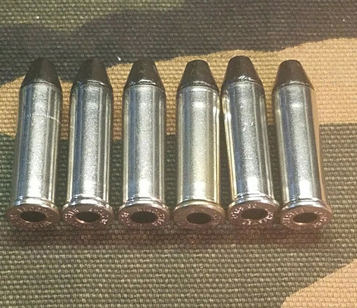 38 Special Snap Caps Set of 6 (Black+Nickel) Real 125GR Weight!!!