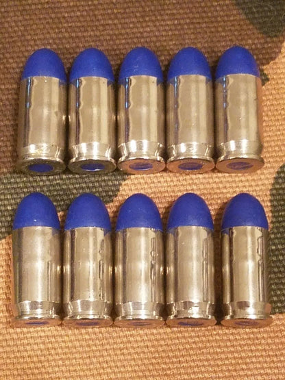 380 Snap Caps Set of 10 (Blue+Nickel)