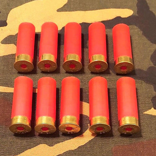 12 Gauge 2 3/4" Snap Caps Dummy Training Rounds Set of 10 (Safety Red) 1oz ea.