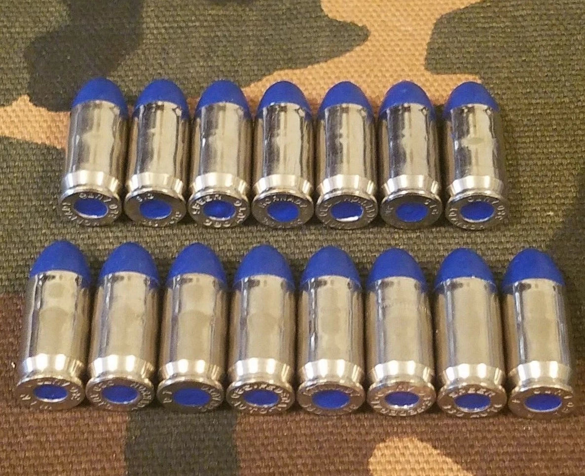 380 Snap Caps Set of 15 (Blue+Nickel)