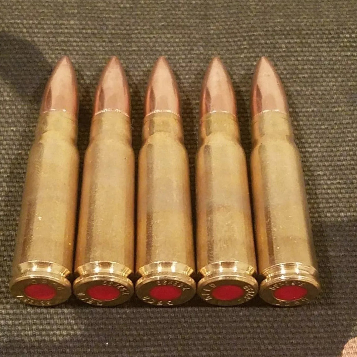 Set 5 Snap Caps 303 British Rosse In Ottone E FMJ - All American Snap Caps