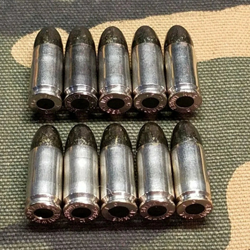 9mm Snap Caps Set of 10 (Black+Nickel)