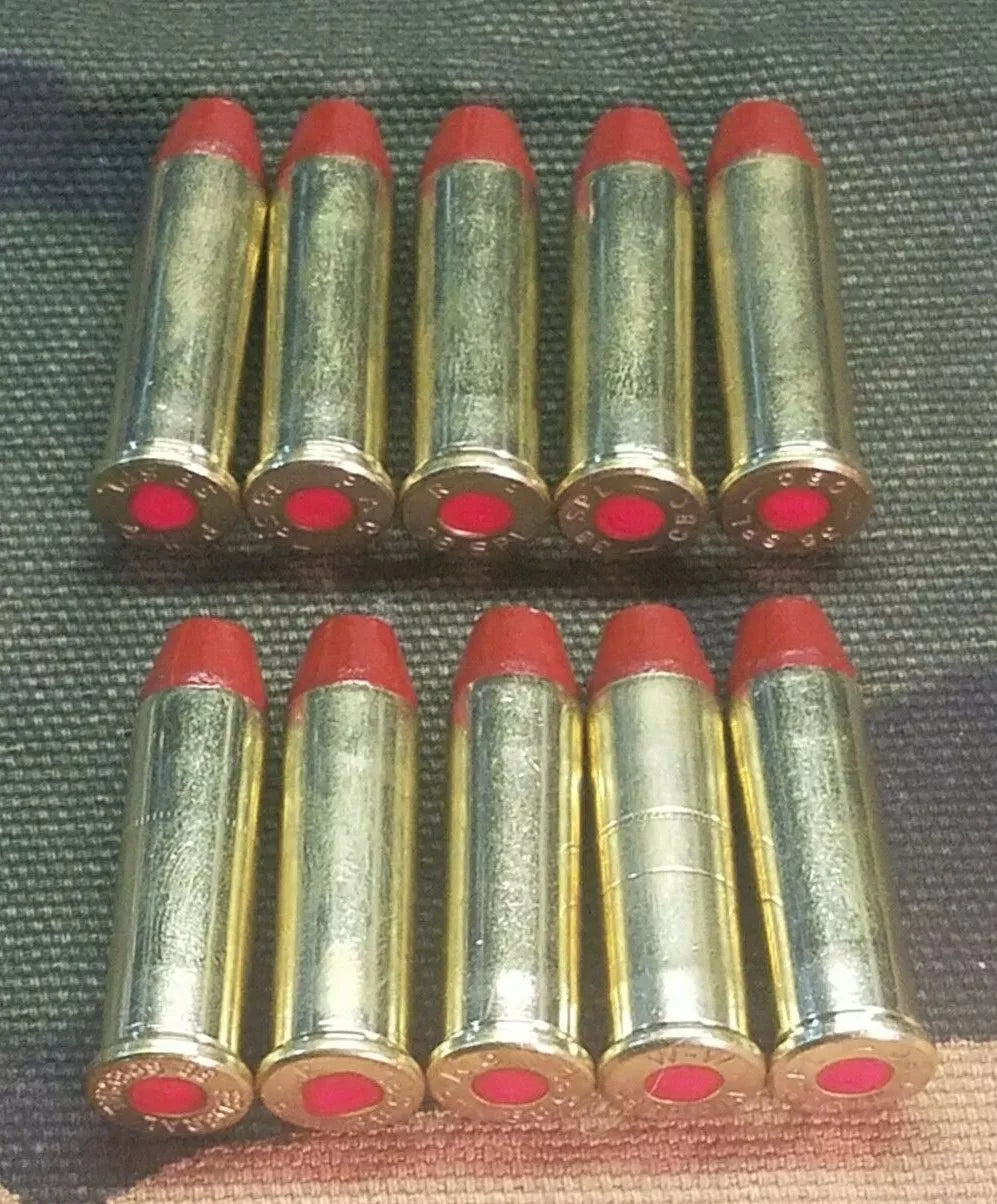 38 Special Snap Caps Set of 10 (Red+Brass) Real 125gr Weight!!!
