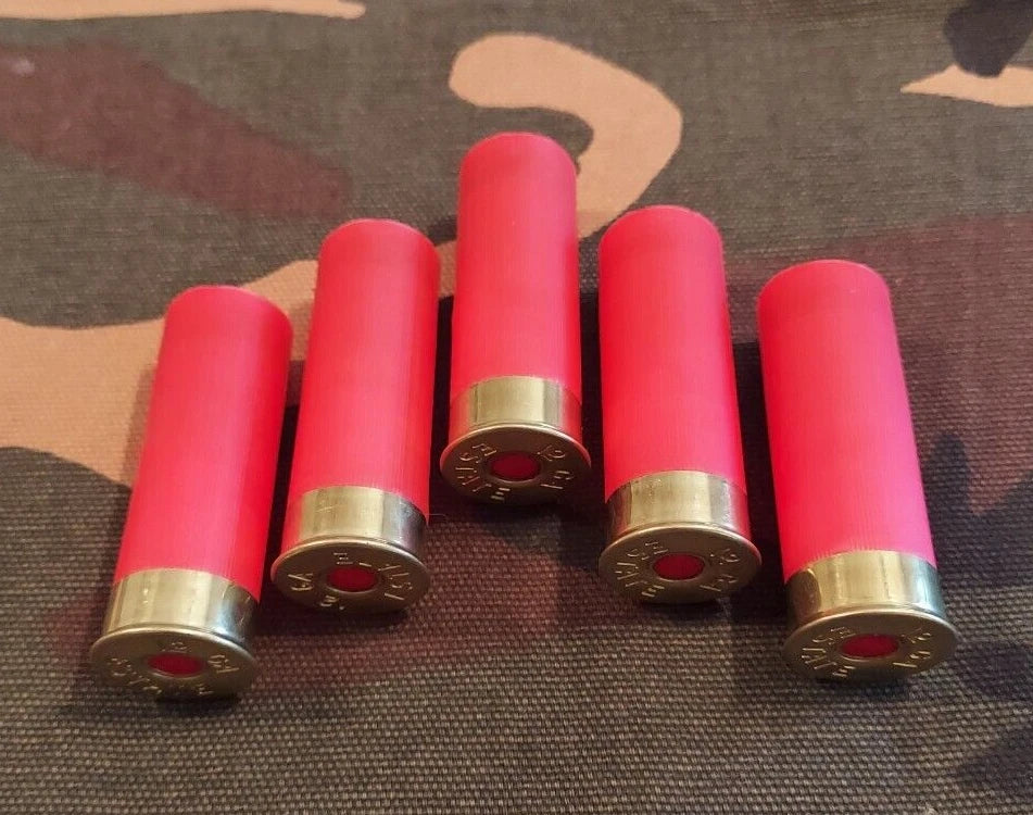 12 Gauge 2 3/4" 1oz. Snap Caps Dummy Training Rounds Set of 5 (Safety Red)