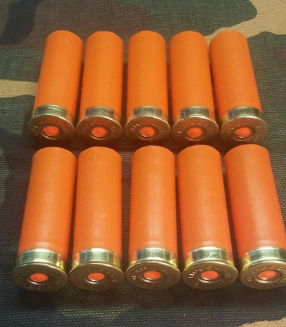 12 Gauge 2 3/4" 1oz. Snap Caps Dummy Training Rounds Set of 10 (Safety Orange)
