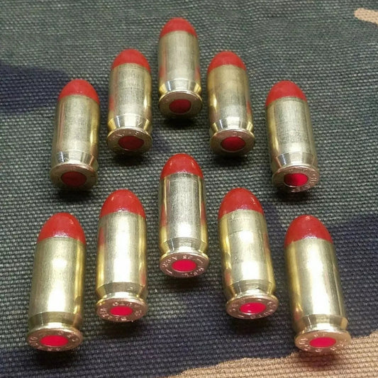 45 ACP Snap Caps Set of 10 (Red+Brass) Real Weight!!!