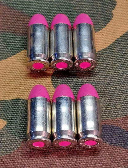 45 ACP Snap Caps Set of 6 (Pink+Nickel) Real 230GR Weight!!!