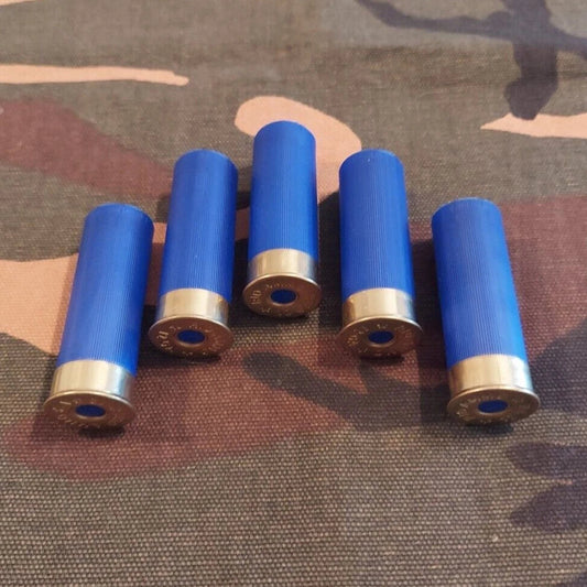 12 Gauge 2 3/4" 1oz. Snap Caps Dummy Training Rounds Set of 5 (Blue)