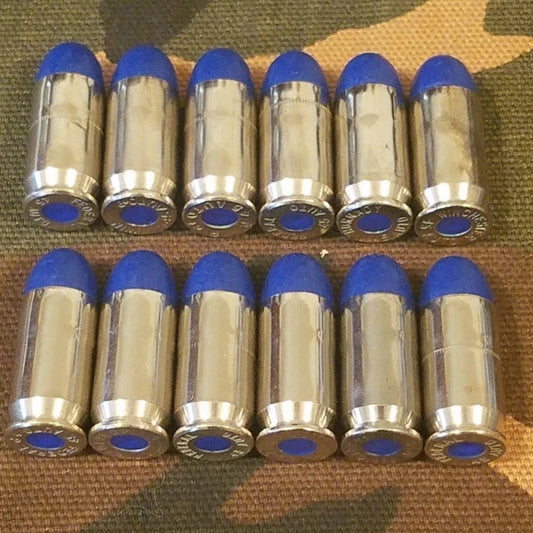 45 ACP Snap Caps Set of 12 (Blue+Nickel) Real 230GR Weight!!!