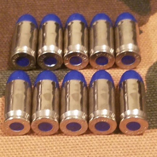 380 Snap Caps Set of 10 (Blue+Nickel)