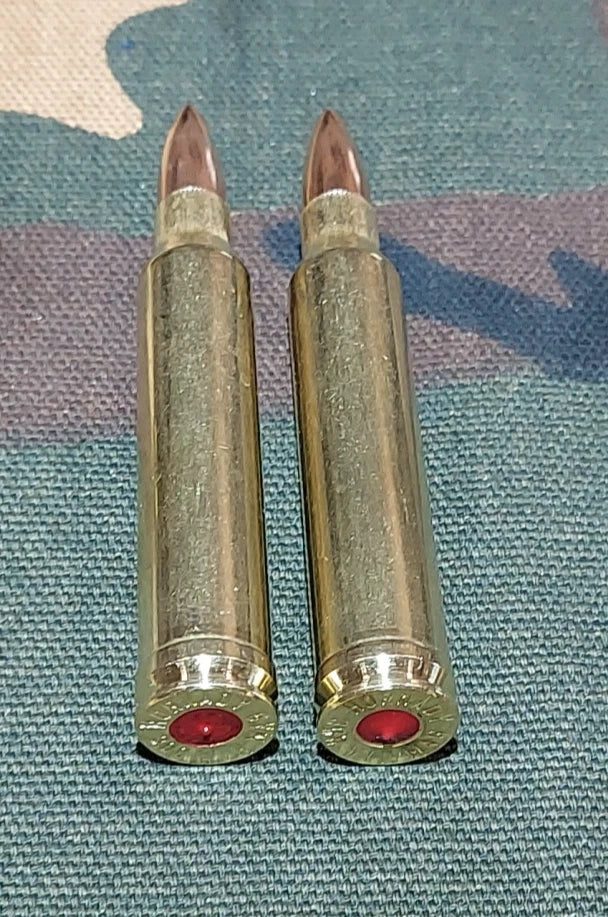 338 WIN MAG, Snap Caps Set of 2 (Brass+FMJ) Real Weight!!!