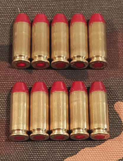 10mm Snap Caps Set of 10 (Brass+Red) Real 200GR Weight!!!