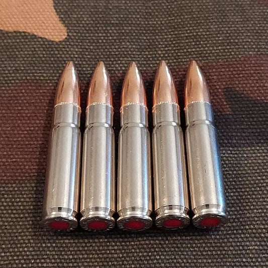 300 Blackout Snap Caps Set of 5 (Nickel+Safety Red) 180GR Weighted