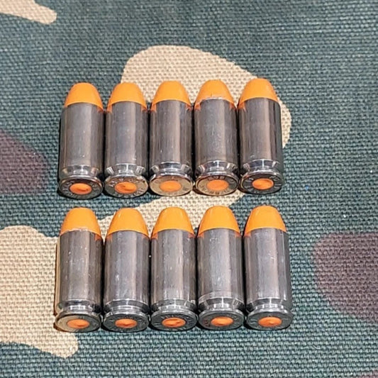 40 S&W Snap Caps Set of 10 (Orange+Nickel) Real 200GR Weight!!!