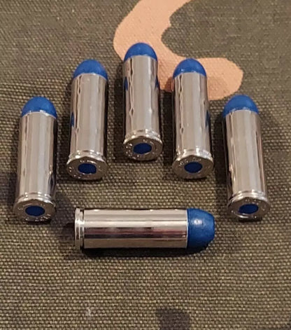 45 Long Colt Snap Caps Set of 6 (Blue+Nickel) Real Weight!!! 45LC 45 Colt