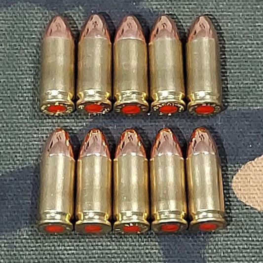 9mm Luger Snap Caps Set of 10 (Brass+FMJ) 115GR. Weighted