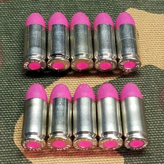 9mm Luger Snap Caps Set of 10 (Pink+Nickel)