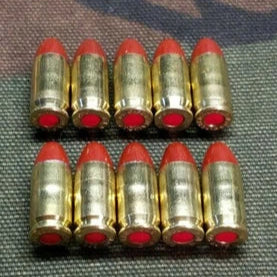 380 Acp Snap Caps Set of 10 (Red+Brass) Real Weight!!!