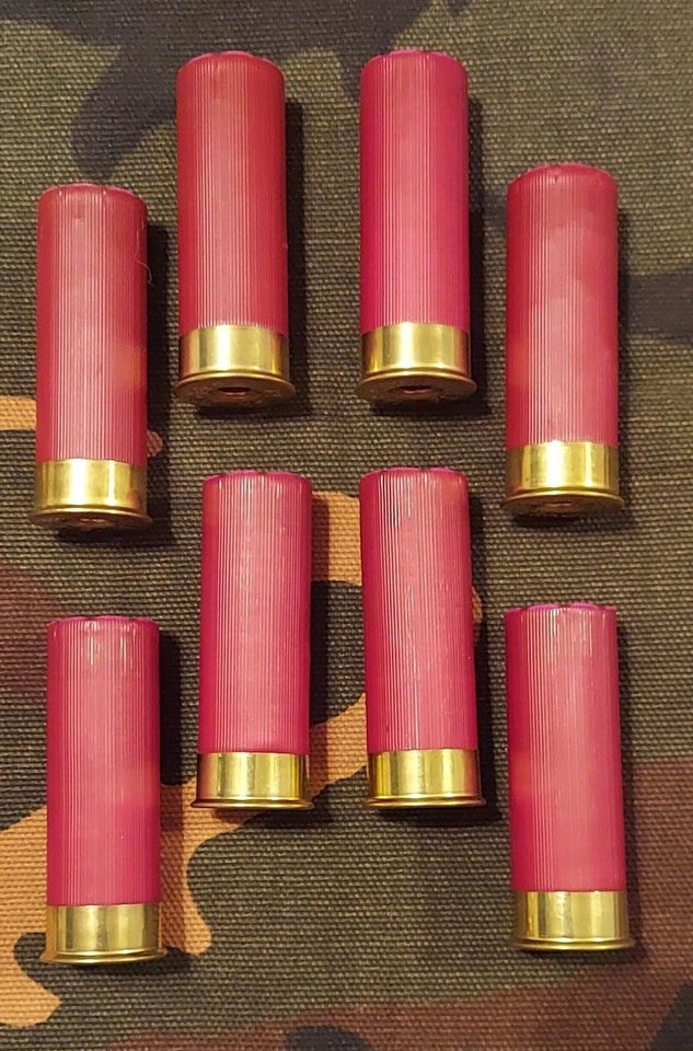12 Gauge 2 3/4" Snap Caps Dummy Training Rounds Set of 8 (Burgandy) 1oz