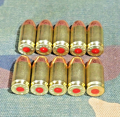 45 Gap Snap Caps Set of 10 (Brass+Fmj) Real Weight!!! 45 G.A.P.