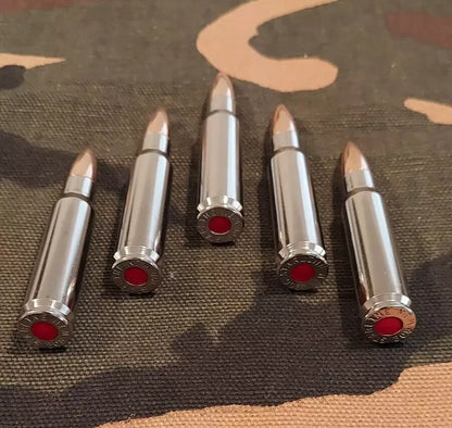308 WIN. Snap Caps Set of 5 (Nickel+FMJ) Real Weight!!