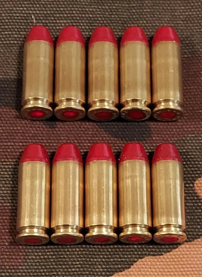 10mm Snap Caps Set of 10 (Brass+Red) Real 200GR Weight!!!