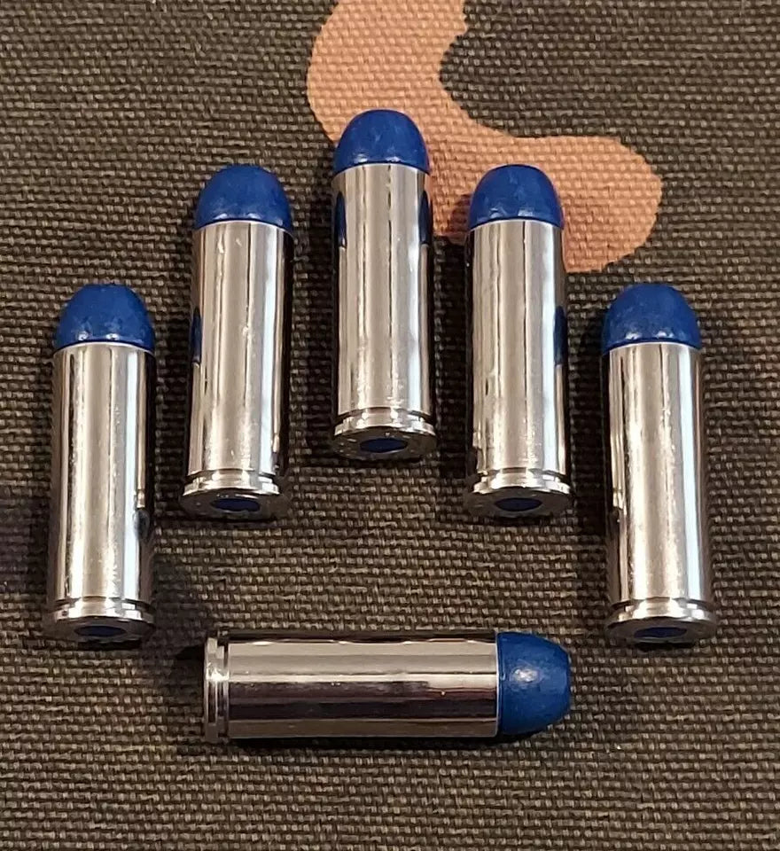 45 Long Colt Snap Caps Set of 6 (Blue+Nickel) Real Weight!!! 45LC 45 Colt