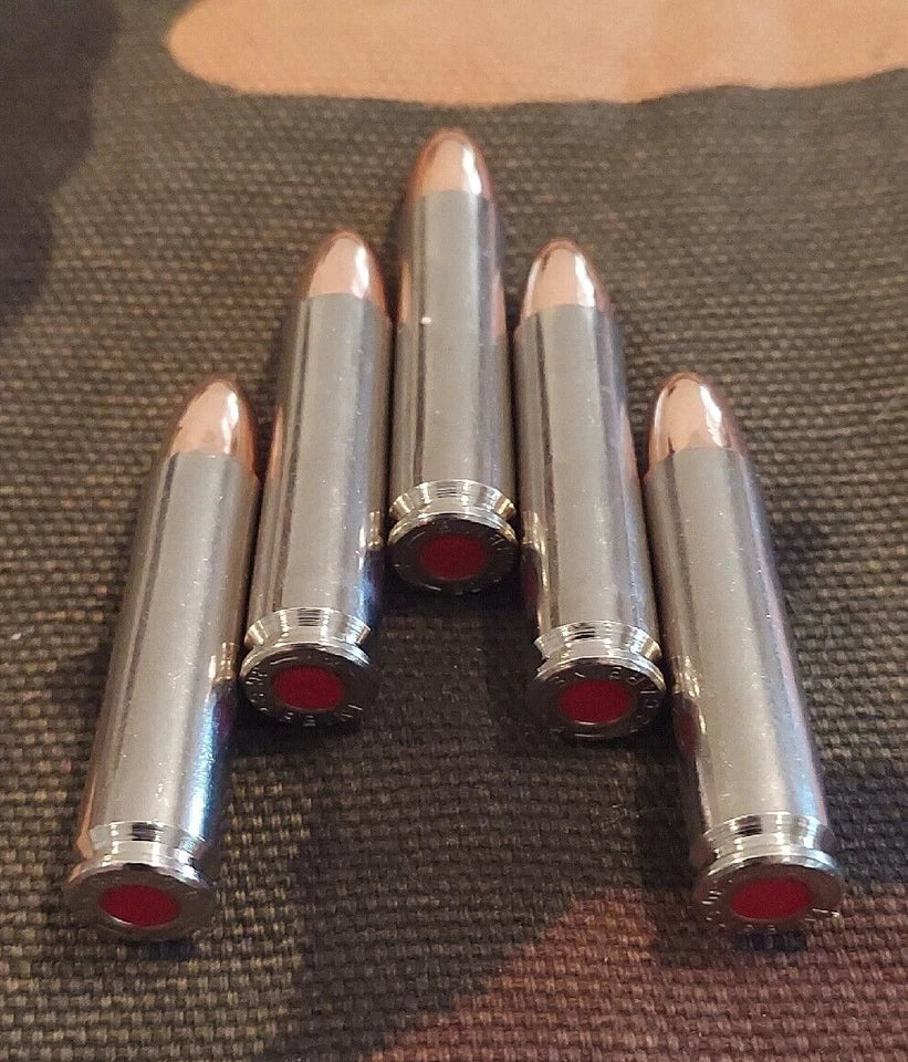 30 Carbine Snap Caps Set of 5 (Nickel+Red)