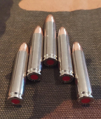 30 Carbine Snap Caps Set of 5 (Nickel+Red)