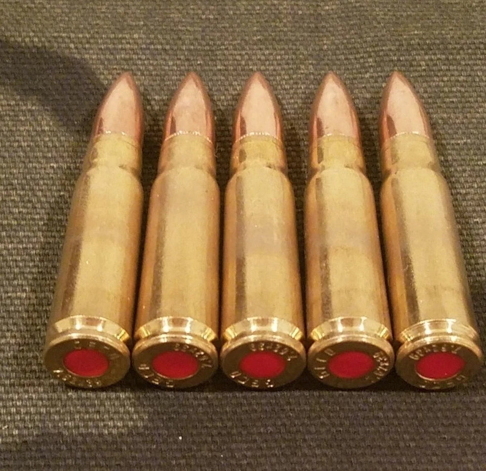 7.62x39 Snap Caps Set of 5 (Safety Red)