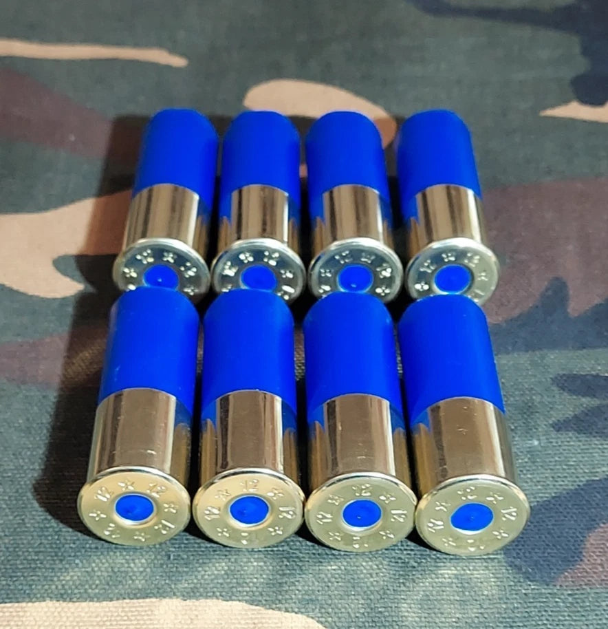 12 Gauge 2 3/4" Snap Caps Training Rounds Set of 8 (Safety Blue) High Brass 1oz
