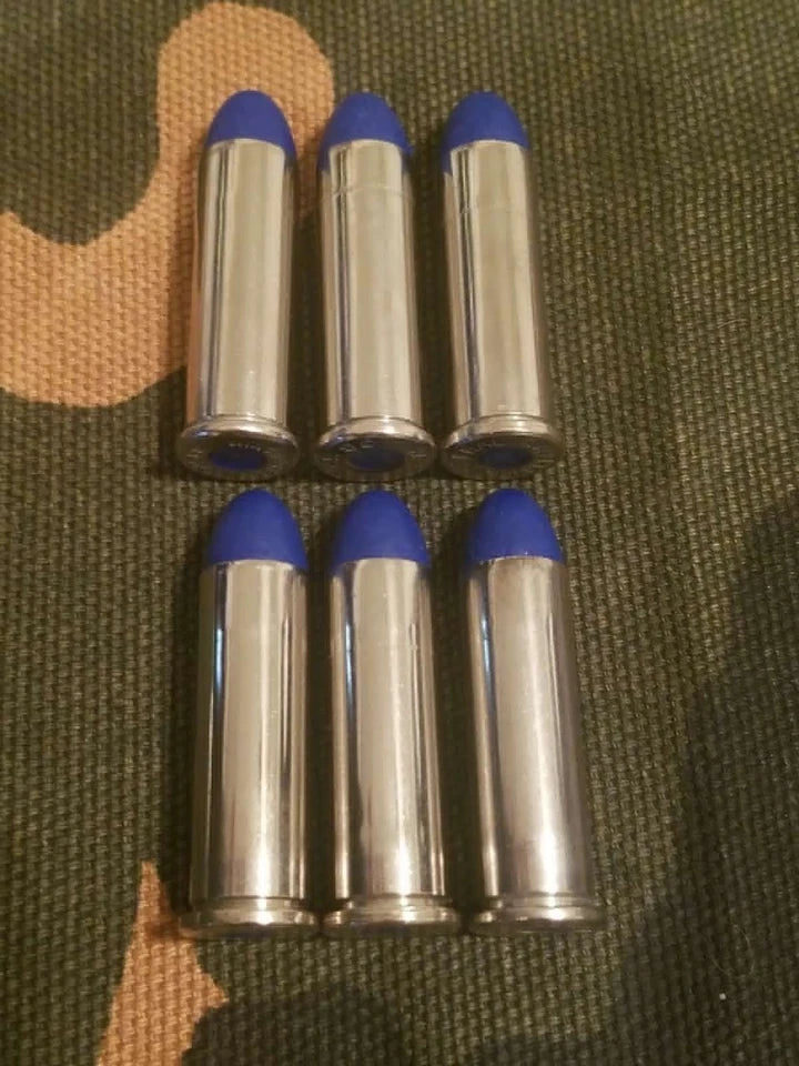 38 Special Snap Caps Set of 6 (Blue+Nickel) Real 125GR Weight!!!