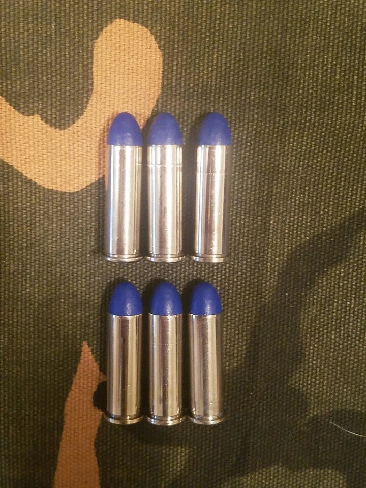 38 Special Snap Caps Set of 6 (Blue+Nickel) Real 125GR Weight!!!