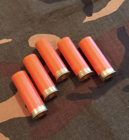 12 Gauge 2 3/4" 1oz. Snap Caps Dummy Training Rounds Set of 5 (Safety Orange)
